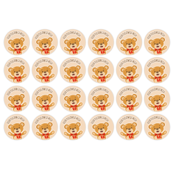 Naklejki na DZIEŃ PLUSZOWEGO MISIA Prezent 24 szt.