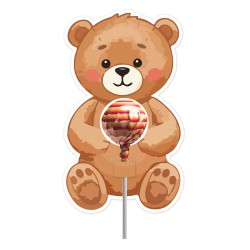 Opakowanie na lizaka DZIEŃ PLUSZOWEGO MISIA Prezent Miś