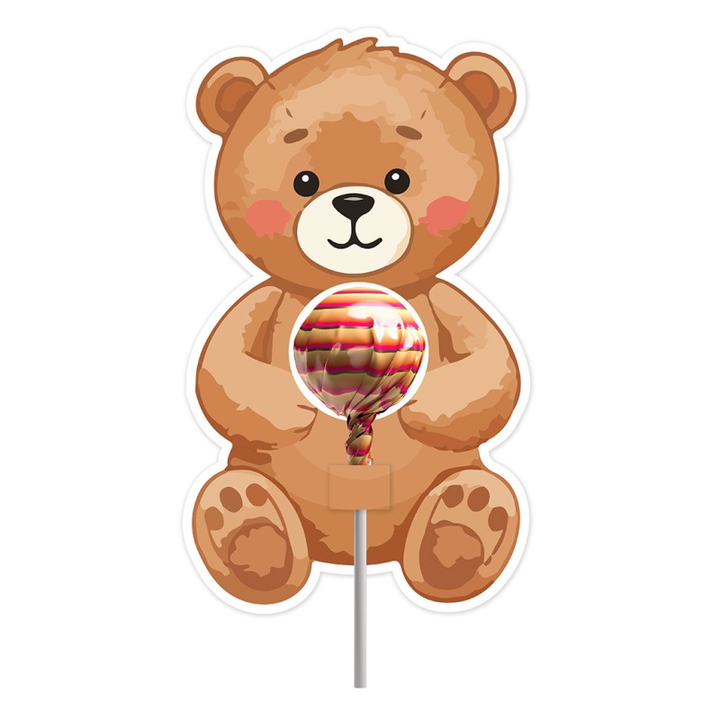 Opakowanie na lizaka DZIEŃ PLUSZOWEGO MISIA Prezent Miś