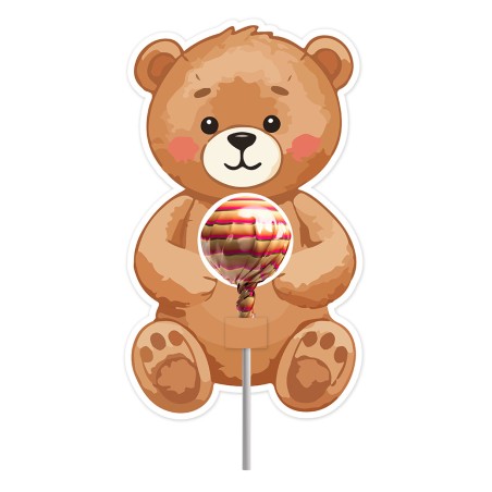 Opakowanie na lizaka DZIEŃ PLUSZOWEGO MISIA Prezent Miś