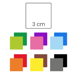 Zestaw Kartoników do kodowania 3 cm MAŁE 120 sztuk