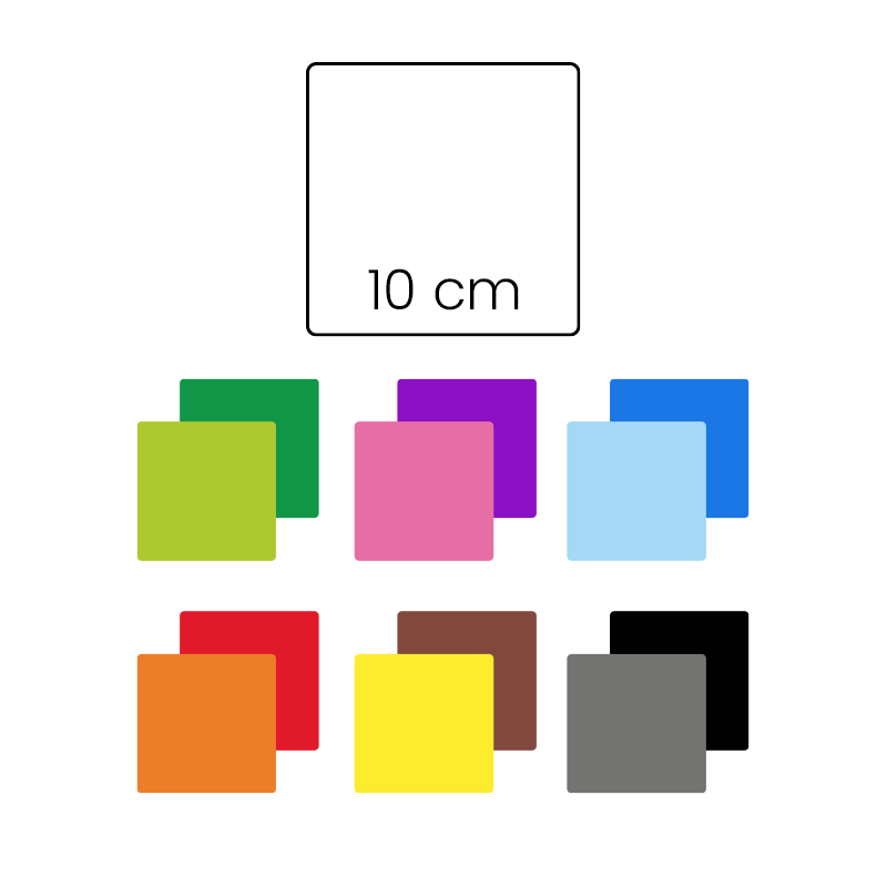 Zestaw Kartoników do kodowania 10 cm DUŻE 120 sztuk