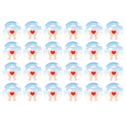 Naklejki na DZIEŃ ŻYCZLIWOŚCI Prezent 24 szt.