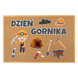 Dekoracja na gazetkę DZIEŃ GÓRNIKA BARBÓRKA przedszkole 11 el.