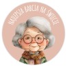 Naklejki na DZIEŃ BABCI Najlepsza Babcia na Świecie Prezent 24 szt.