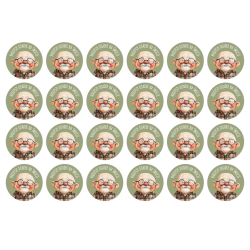 Naklejki na DZIEŃ DZIADKA Najlepszy Dziadek na Świecie Prezent 24 szt.