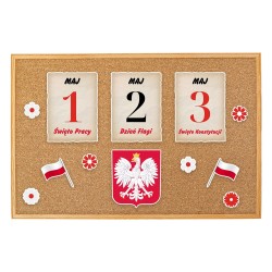 Dekoracja patriotyczna 1 i 3 MAJA ŚWIĘTO KONSTYTUCJI ŚWIĘTA MAJOWE 12 el.
