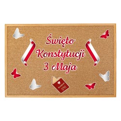 Dekoracja patriotyczna 3 MAJA ŚWIĘTO KONSTYTUCJI Szkoła Przedszkole 12 el.