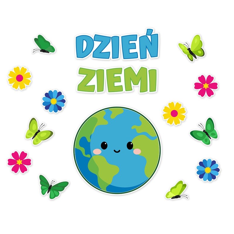 Dekoracja na gazetkę DZIEŃ ZIEMI 15 elementów