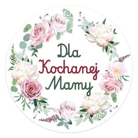 Naklejki DZIEŃ MATKI 26 maja Dla Kochanej Mamy Prezent 24 szt.