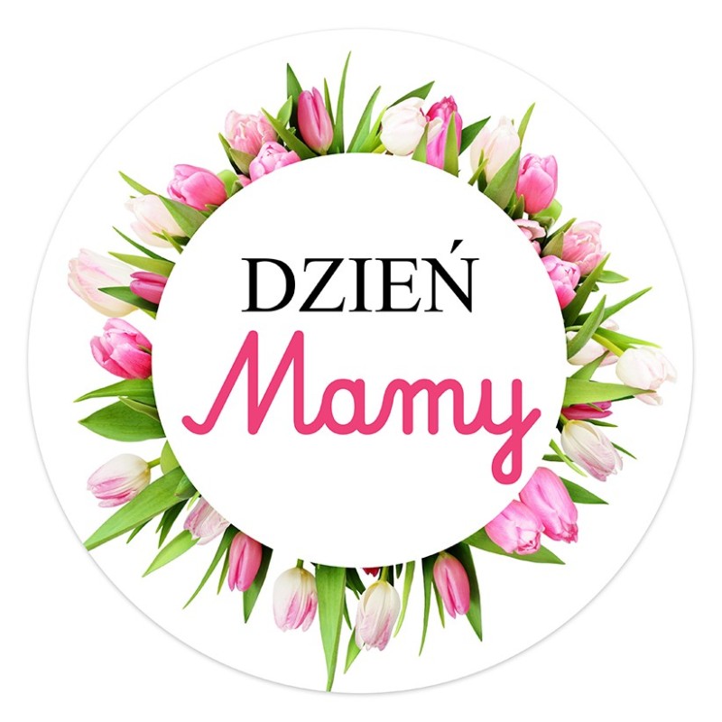 Naklejki DZIEŃ MATKI 26 maja Dzień Mamy Prezent 24 szt.