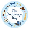 Naklejki DZIEŃ OJCA 23 czerwca Dla Kochanego Taty Prezent 24 szt.