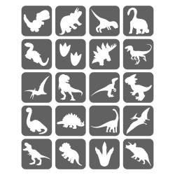 Dinozaury Szablony Do Tatuaży Brokatowych