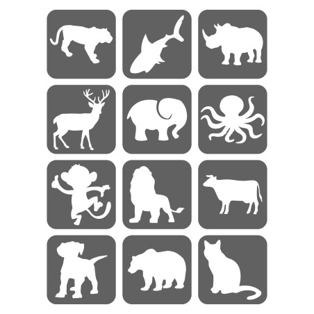 Zwierzęta Szablony Do Tatuaży Brokatowych