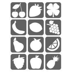 Owoce Szablony Do Tatuaży Brokatowych