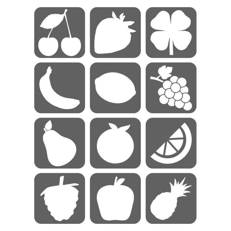 Owoce Szablony Do Tatuaży Brokatowych