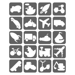 Pojazdy Szablony Do Tatuaży Brokatowych