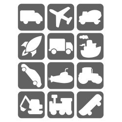 Pojazdy Szablony Do Tatuaży Brokatowych