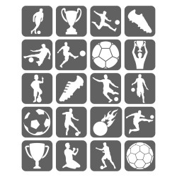 Piłka Nożna Szablony Do Tatuaży Brokatowych