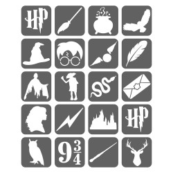 Harry Potter Szablony Do Tatuaży Brokatowych