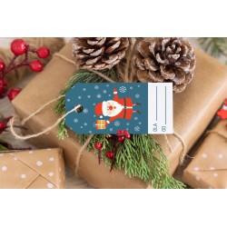 BILECIKI ZAWIESZKI na prezenty ŚWIĄTECZNE 12 sztuk