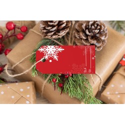 BILECIKI ZAWIESZKI na prezenty ŚWIĄTECZNE 12 sztuk