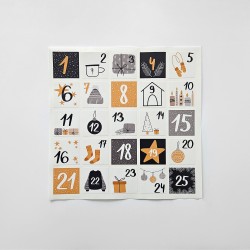 Naklejki Cyfry na Kalendarz Adwentowy Kwadratowe