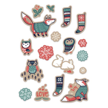 Naklejki ŚWIĄTECZNE A5 na kartki prezenty kalendarz adwentowy