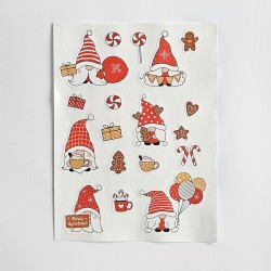 Naklejki ŚWIĄTECZNE A5 na kartki prezenty kalendarz adwentowy