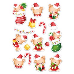 Naklejki ŚWIĄTECZNE A5 na kartki prezenty kalendarz adwentowy