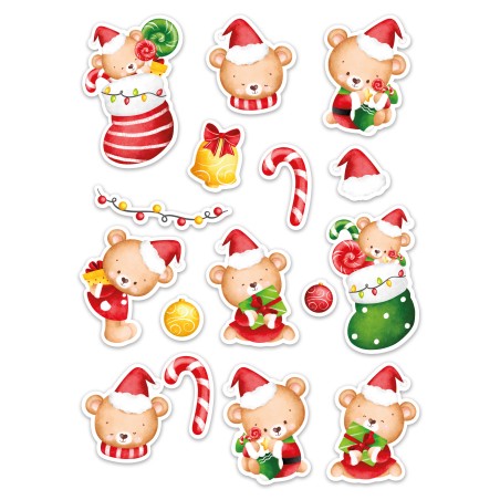 Naklejki ŚWIĄTECZNE A5 na kartki prezenty kalendarz adwentowy