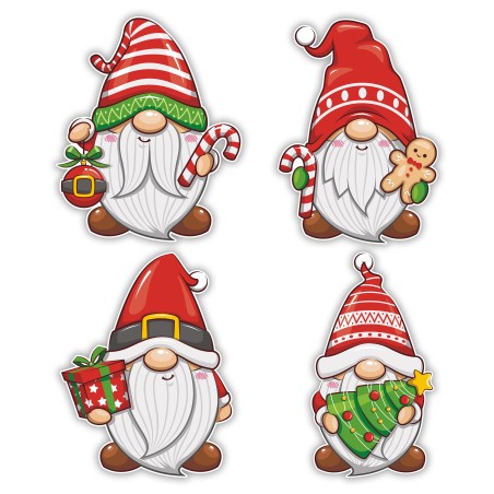 Dekoracja na okno gazetkę SKRZATY świąteczne zima dwustronne