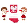 Dekoracja na gazetkę MALI PATRIOCI Święto Niepodległości 11 Listopada