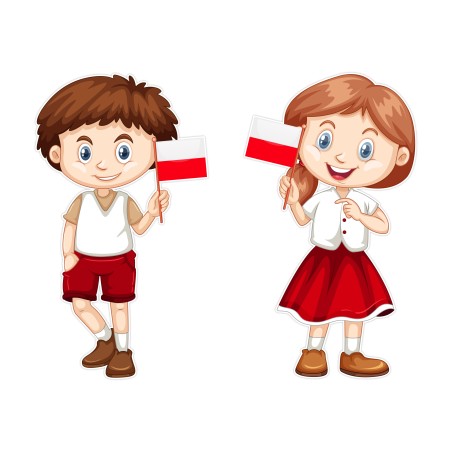 Dekoracja dwustronna na okno A3 Święto Niepodległości 11XI MALI PATRIOCI