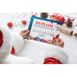 CERTYFIKAT dyplom GRZECZNEGO DZIECKA + podpis Mikołaja A4