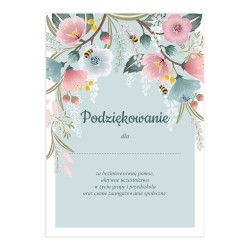 Podziękowanie dla rodziców PRZEDSZKOLE A4