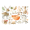 Naklejki na ścianę meble - Leśne Zwierzęta