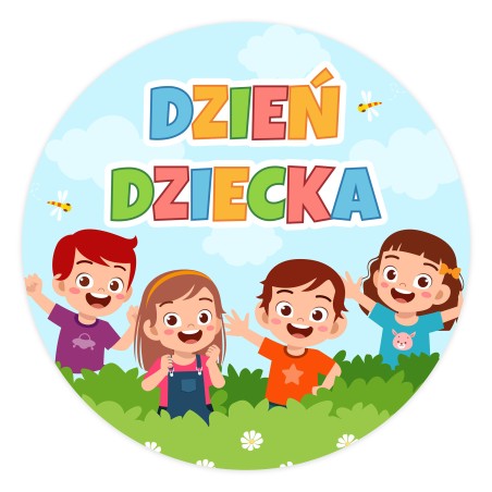 Naklejki Dzień Ziemi, uśmiechnięta kula ziemska, 24 sztuki