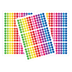 Naklejki motywacyjne Uśmiechnięte gwiazdki, mix kolorów, 612 sztuk