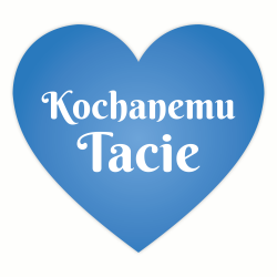 Naklejki Kochanemu Tacie, serduszka, 20 sztuk