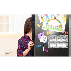 Magnetyczny PLAN LEKCJI na lodówkę 30x20 cm A4 + zmywalny PISAK