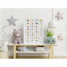 Alfabet - Litery - Plakat Edukacyjny w ramce 30 x 40 cm