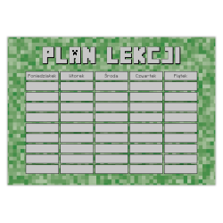 Plan lekcji dla chłopaka Minecraft Pixel A5