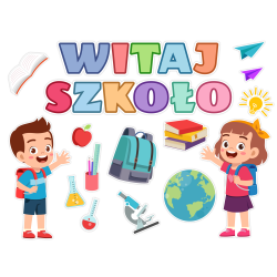 Dekoracja na rozpoczęcie roku szkolnego WITAJ SZKOŁO 16 el.