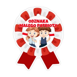 Medale papierowe ODZNAKA MAŁEGO PATRIOTY Nagroda Prezent 5 sztuk