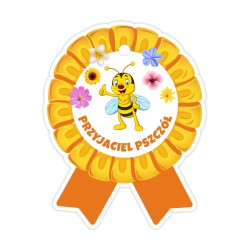 Medale papierowe PRZYJACIEL PSZCZÓŁ Dzień Pszczoły Nagroda Prezent 5 sztuk