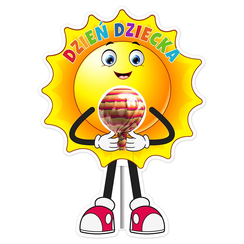Opakowanie na lizaka na DZIEŃ DZIECKA słoneczko upominek prezent