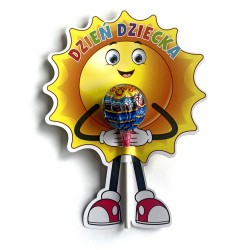 Opakowanie na lizaka na DZIEŃ DZIECKA słoneczko upominek prezent