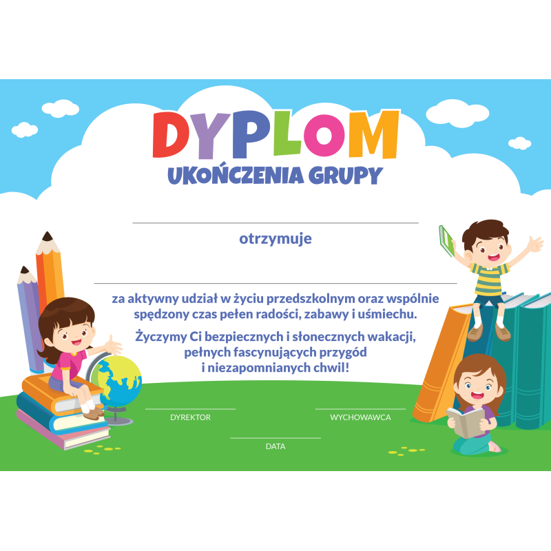Dyplom Ukończenia Grupy Przedszkolnej A4