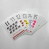 Karty edukacyjne Liczby Plansze foliowane od 11 do 20 A5 10 szt